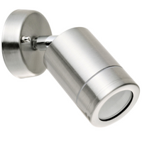 Zahradní nástěnné svítidlo LED GU10 OLIMP pohyblivé stříbrné elevační svítidlo - GOLDLUX (Polux)