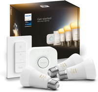 3PAK LED žárovka E27 A60 8W CCT PHILIPS HUE White & Ambiance Bluetooth Zigbee + Hue Bridge + stmívač