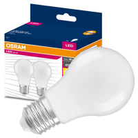 2x LED žárovka E27 A60 4.9W = 40W 470lm 2700K Teplá bílá 200° OSRAM HODNOTA
