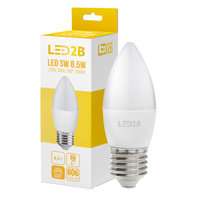 LED žárovka E27 Ball 9W 806lm 3000K Warm 180° LED2B Kobi