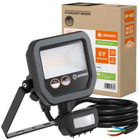 LED reflektor 8W 1200lm 4000K IP65 černý se senzorem pohybu LEDVANCE Floodlight