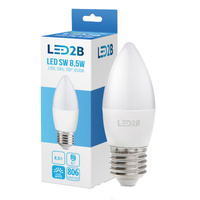 LED žárovka E27 Ball 9W 806lm 6500K Cold 180° LED2B Kobi