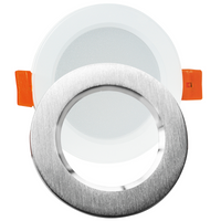 Podhledové svítidlo ZOE LED 4.8W 4000K ZOE Round Mesh white + Brushed silver ring