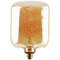 Dekorativní LED žárovka E27 FILAMENT JP142 4W 260lm 1800K Teplá bílá 320° DecoVintage Amber GOLDLUX (Polux)
