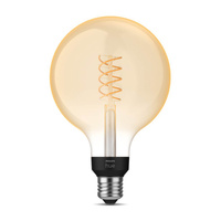 LED Globe E27 G125 7W 2100K Warm Filament PHILIPS HUE White Bluetooth Zigbee žárovka