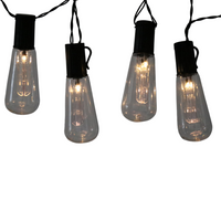 LED zahradní girlanda na baterie 2.6 m. napájení 2xAA EDISON baterie. černá GOLDLUX (Polux)