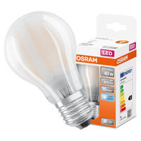 LED žárovka E27 A60 4W = 40W 470lm 4000K Neutrální bila 300° vlákno OSRAM STAR