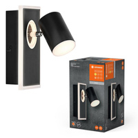 LED stropní nástěnné svítidlo pro povrchovou montáž 16,5 W 540lm CCT Dekorativní černý bod Mars Ledvance