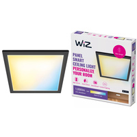 LED povrchový panel 30x30 Stropní světlo 12W CCT TW Black SMART WiFi WiZ