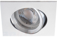 Čtvercové pohyblivé halogenové stropní svítidlo RADAN MR16 hliník Kanlux