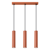 Stropní závěsné svítidlo Tuba Spot 3x GU10 Ochre Red Lagos Ocean Green SL.1491 Sollux