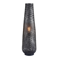 Dekorativní stojací lampa E27 Black BAMBOO NATURAL Sanico Goldlux