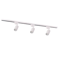 Sada přípojnic 1-fázová lišta + 3x reflektor GU10 bílý PARIS Sanico Goldlux