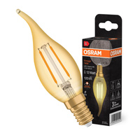 Dekorativní LED žárovka B36 Candle E14 1,5W = 12W 120lm 2400K Warm 300° Vintage 1906 Osram