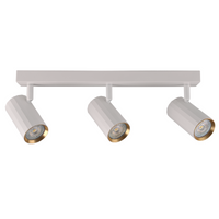 Nástěnné a stropní bodové svítidlo 3x GU10 White Gold NICEA Sanico Goldlux