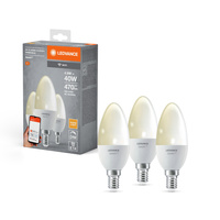 3x LED žárovka E14 B40 4.9W 470lm 2700K Teplá bílá SMART+ WiFi stmívatelná svíčka LEDVANCE