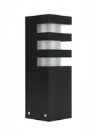 Venkovní stojací zahradní lampa POST RADO 3 BL E27 25cm Su-Ma