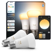 2x LED žárovka E27 A60 6W = 60W 810lm 1800-20000K CCT SMART Smart Bluetooth ZigBee White Ambiance Philips HUE