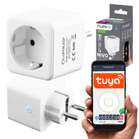 Inteligentní WiFi zásuvka, Měřič spotřeby Programovatelný časovač TUYA SMART NIVO LUMILED