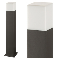 LED zahradní lampa E27 NEW YORK TUBA tyč 44cm grafitová - GOLDLUX (Polux)