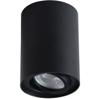 LED bodové svítidlo pro povrchovou montáž nastavitelné GU10 kulaté černé Bord Kanlux