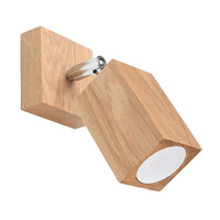 LED nástěnné svítidlo KEKE GU10 Nástěnné svítidlo Moving oak SOLLUX