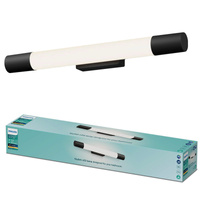 LED Světlo nad Zrcadlo 5W 730lm 2700K 44cm IP44 Černá Rover Philips