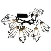 LED baterie zahradní girlanda 2.1m 2xAA ALBORG Black GOLDLUX (Polux)