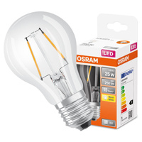 LED žárovka E27 A60 CL 3W = 25W 250lm 2700K Teplá bílá 300° vlákno OSRAM STAR