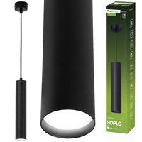Stropní závěsné svítidlo 29cm Reflektor GU10 LED SOPLO Black LUMILED