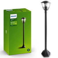Venkovní LED zahradní svítidlo CREEK myGarden E27 IP44 Sloup na lucernu 100cm černý PHILIPS