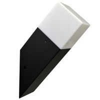 LED zahradní nástěnné svítidlo E27 NEW YORK šikmé 25cm grafit - GOLDLUX (Polux)