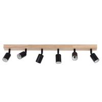 Spot Tuba Stropní svítidlo Reflektor Halogenové svítidlo 6x GU10 Pohyblivé Černohnědé Dabi Masterled