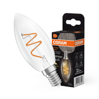 Dekorativní LED žárovka B35 Candle E14 3,1W = 28W 300lm 2700K Warm CRI90 300° Filament Dimmable Vintage 1906 Osram