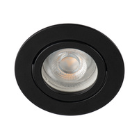 Kruhové stropní bodové svítidlo nastavitelné GU5.3 GU10 kulaté černé Dalla Kanlux