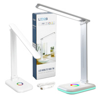 LED 7W 460lm CCT 120° dobíjecí bílá stolní lampa Noblite Kobi