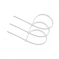 Kabelové stahovací pásky 2,5x200 mm bílé TRACKS Zipové stahovací pásky OK-25200W .MORE 100 ks.