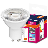 LED žárovka GU10 6.5W = 80W 575lm 4000K Neutrální bila 36° OSRAM Hodnota