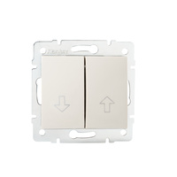 Spínač NO-Lock Shutter Switch 10A Square Beige LOGI Kanlux