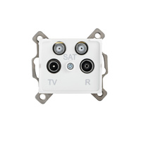 Svorkovnice TV-2xSAT čtvercová bílá LOGI Kanlux