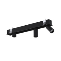 Stropní svítidlo Flush Mounted Spotlight 3x GU10 Black Modern MONO DEEP 10461 Nowodvorski