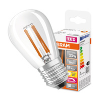 LED žárovka ST45 E27 4,8W = 33W 360lm 2200K teplá 320° stmívatelná retrofit žárovka CLASSIC Osram