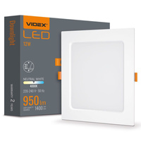 LED panel Zapuštěné svítidlo 12W 1400lm 4000K neutrální bílá Videx
