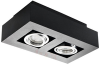 LED GU10 obdélníkové černé Stobi Kanlux Bodové LED svítidlo pro povrchovou montáž
