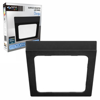 LED panelové stropní svítidlo 12W 960lm 4000K neutrální povrchová montáž čtvercová černá Proma Masterled