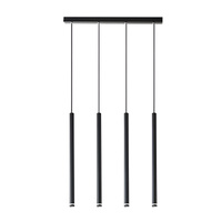 PIERO 4xG9 nastavitelné stropní závěsné svítidlo černé MASTERLED