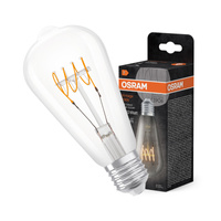 Dekorativní LED žárovka ST64 Edison E27 4,8W = 40W 470lm 2700K Warm 320° Filament Dimmable Vintage 1906 Osram