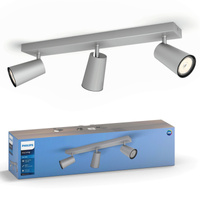 Stropní svítidlo LED PAISLEY 3x GU10 Reflektorové svítidlo Moving grey PHILIPS