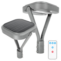 Pouliční lampa LED, svítidlo pro parkování 14W 2000lm 4000K neutrální bílá se senzorem pohybu a soumraku IP65 IK06 šedé Fusion Kobi