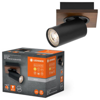 Stropní nástěnné svítidlo LED Nástěnné svítidlo pro povrchovou montáž 3,4 W 230 lm 3000 K Teplé stmívatelné Dekorativní hnědá černá bodová rtuť Ledvance